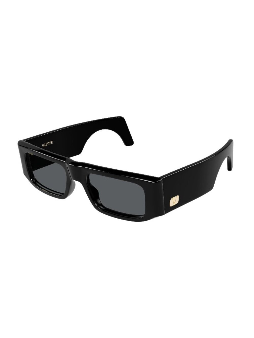 New Valentino Women's Sunglasses Black Grey Lens Acetate Frame VG0005S 001 52